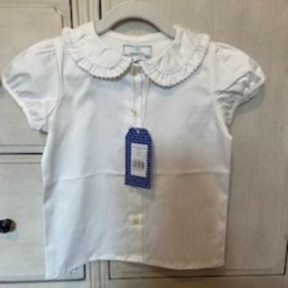 Adorable White Dress Blouse